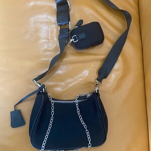 Black Chain Strap Women's Bag